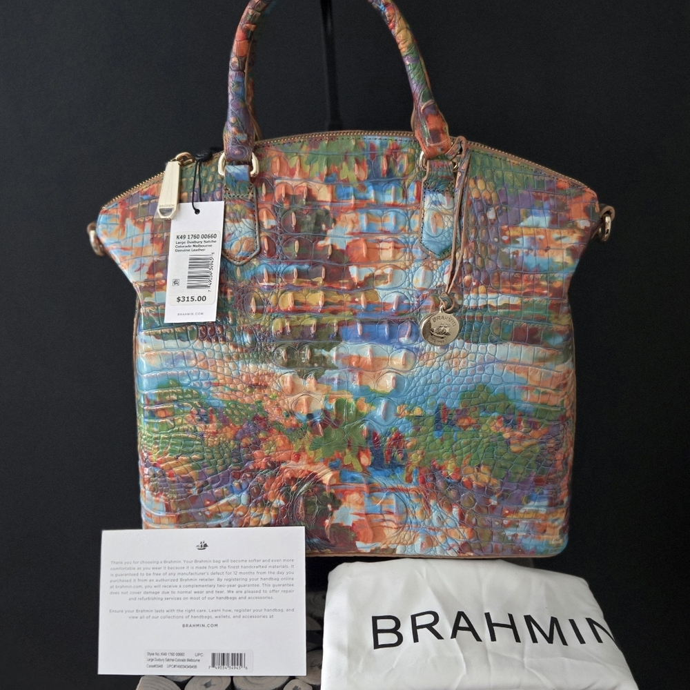 Brahmin large Duxbury Satchel Colorado Melbourne NWT